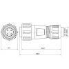 SP1310/S4I Розетка 4 контакти на провід, IP68, 200В, 5А, пайка, WEIPU SP1310/S4I Розетка 4 контакти на провід, IP68, 200В, 5А, пайка, WEIPU